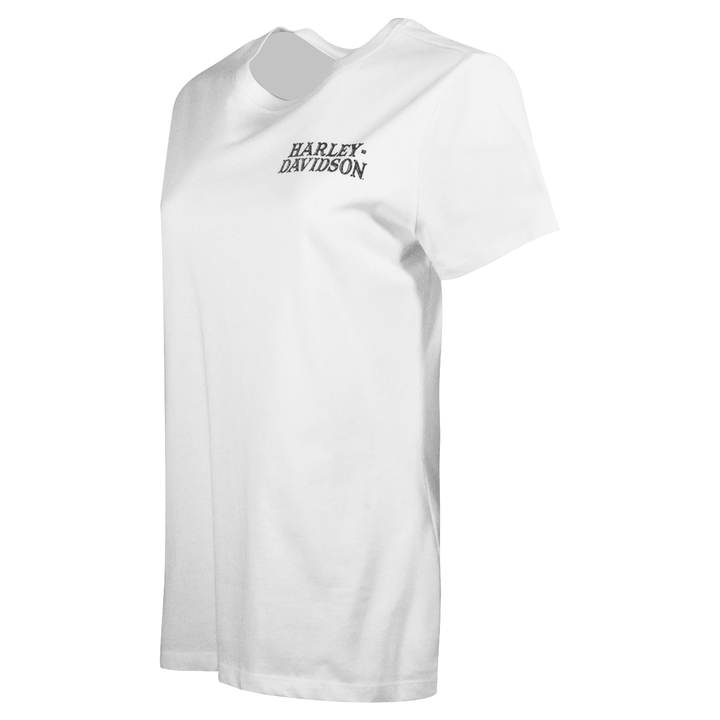 HD Branded Women's T-Shirt Bright White Forever Freedom Eagle (S07)