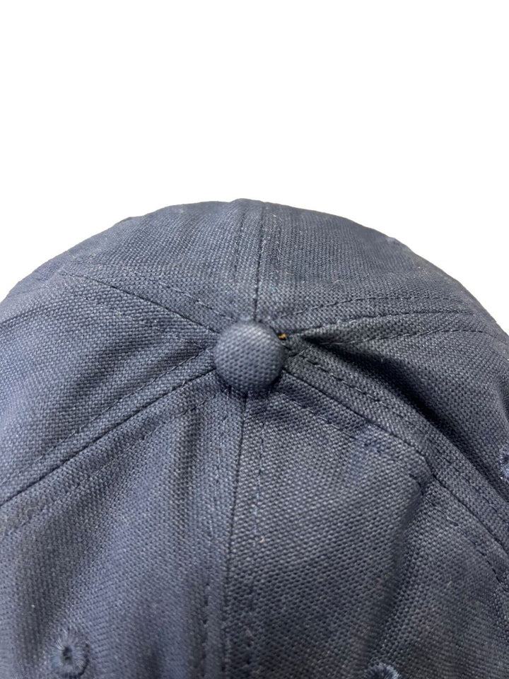 Carhartt Navy & Brown Canvas Cap FastDry Comfort Block Letters (S10)