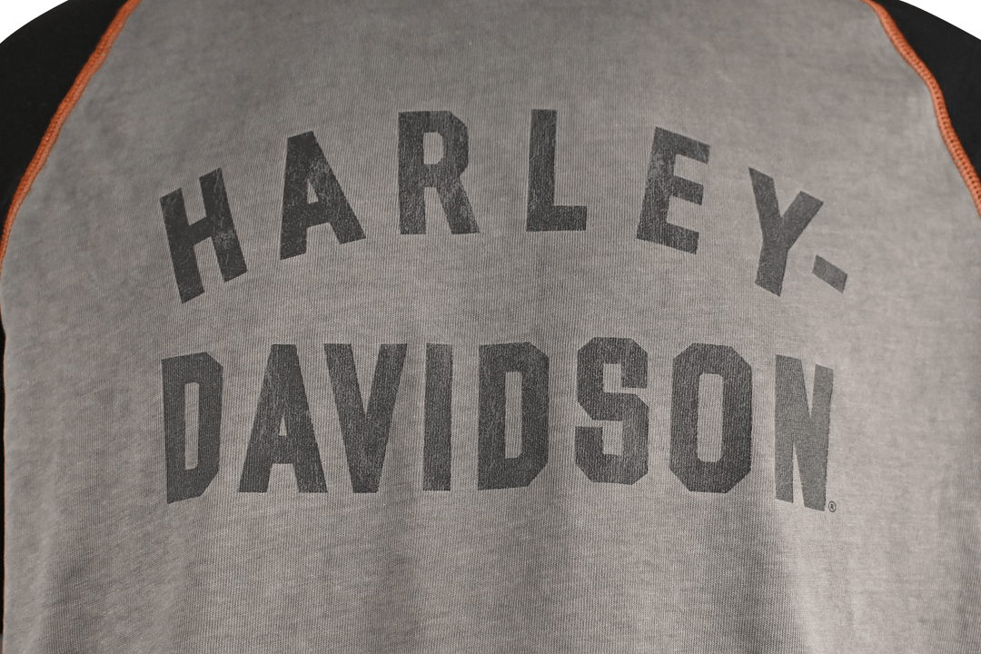 HD Branded Men's T-Shirt Block Letters Graphic Long Sleeve (S65)