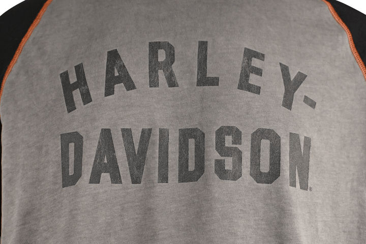 HD Branded Men's T-Shirt Block Letters Graphic Long Sleeve (S65)