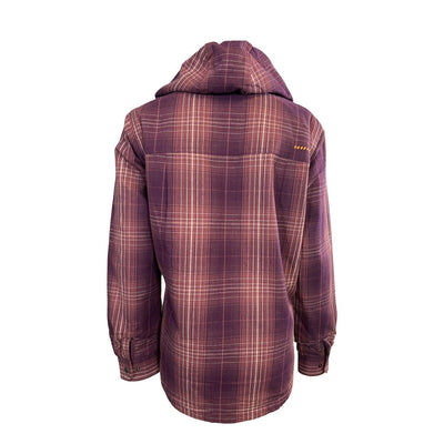 Ariat Women's Potent Purple Plaid Shirt Rebar Flannel Jacket (S04)