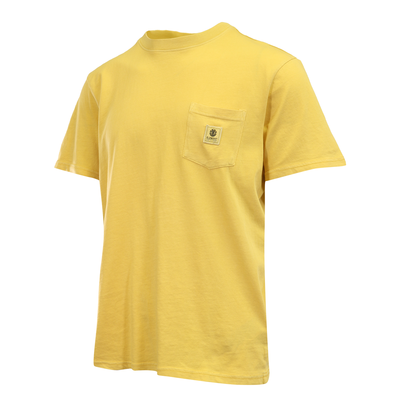 Element Men's T-Shirt Yellow Basic Pocket Tee S/S (S06)