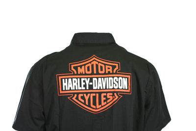 Harley-Davidson Men's Shirt Black Beauty Bar & Shield Short Sleeve (S58)