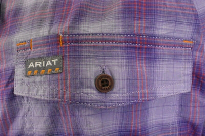 Ariat Women's Shirt Plaid Rebar Long Sleeve