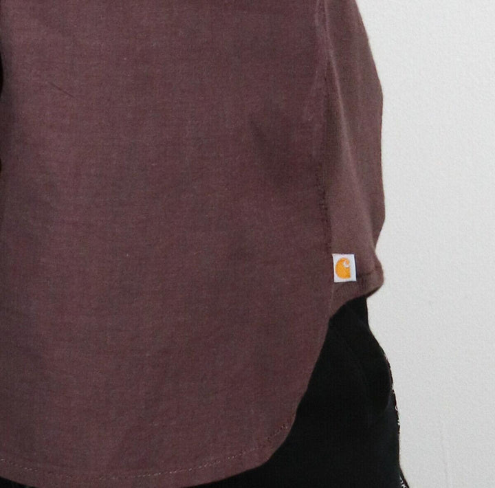 Carhartt Women's Muted Plum L/S Woven Shirt (211)