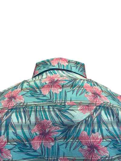 Ariat Men's Misty Jade Shirt Monroe Floral Stretch Modern Fit (S44)