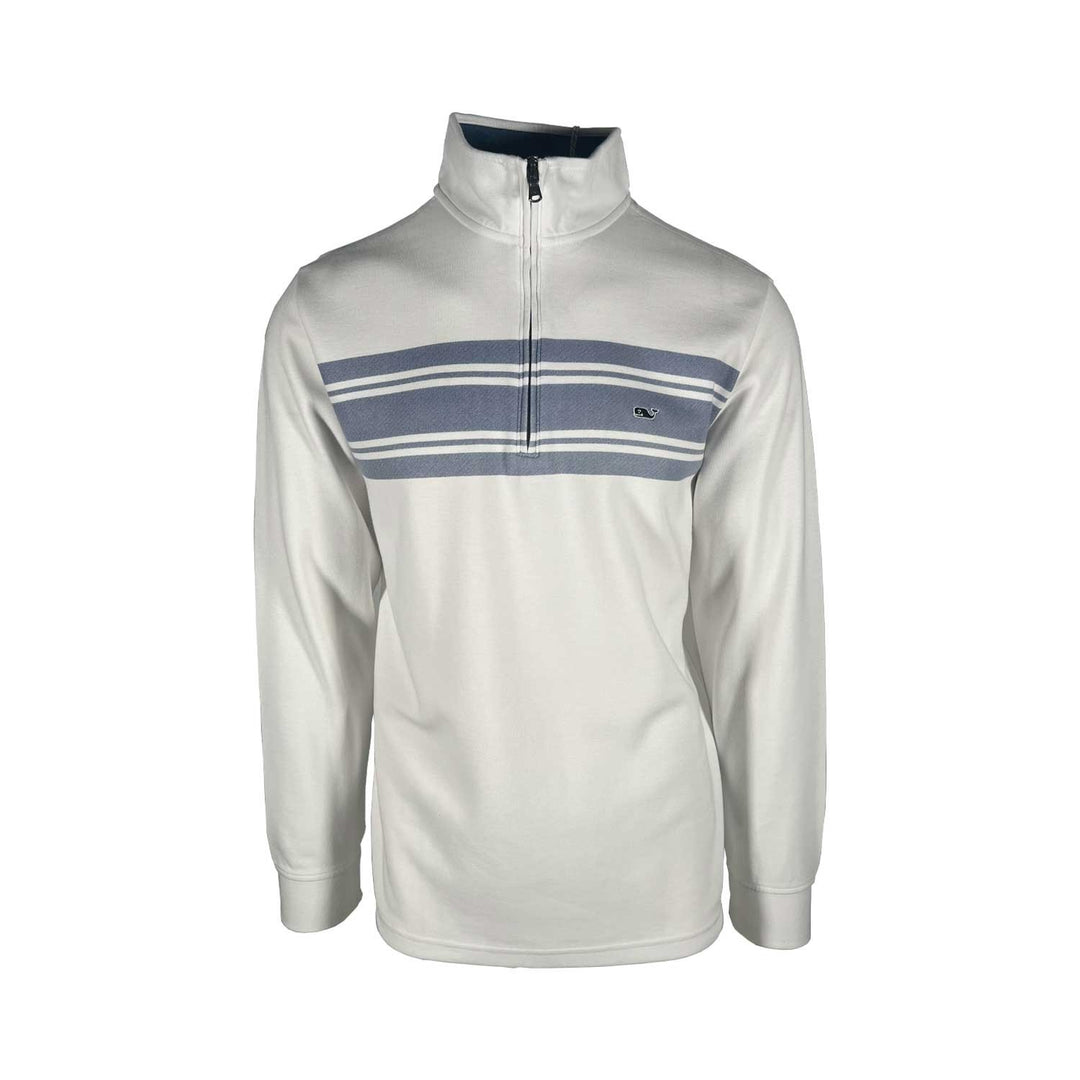 Vineyard Vines Men's Saltwater Surf Stripe Quarter-Zip Pullover