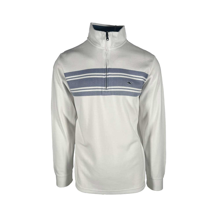 Vineyard Vines Men's Saltwater Surf Stripe Quarter-Zip Pullover