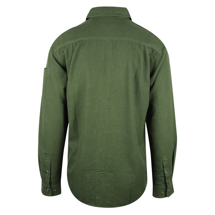 Carhartt Men's Olive Green Relaxed Fit L/S Flannel Shirt (S17)