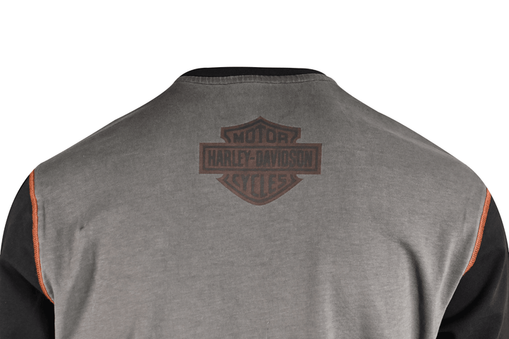 HD Branded Men's T-Shirt Block Letters Graphic Long Sleeve (S65)