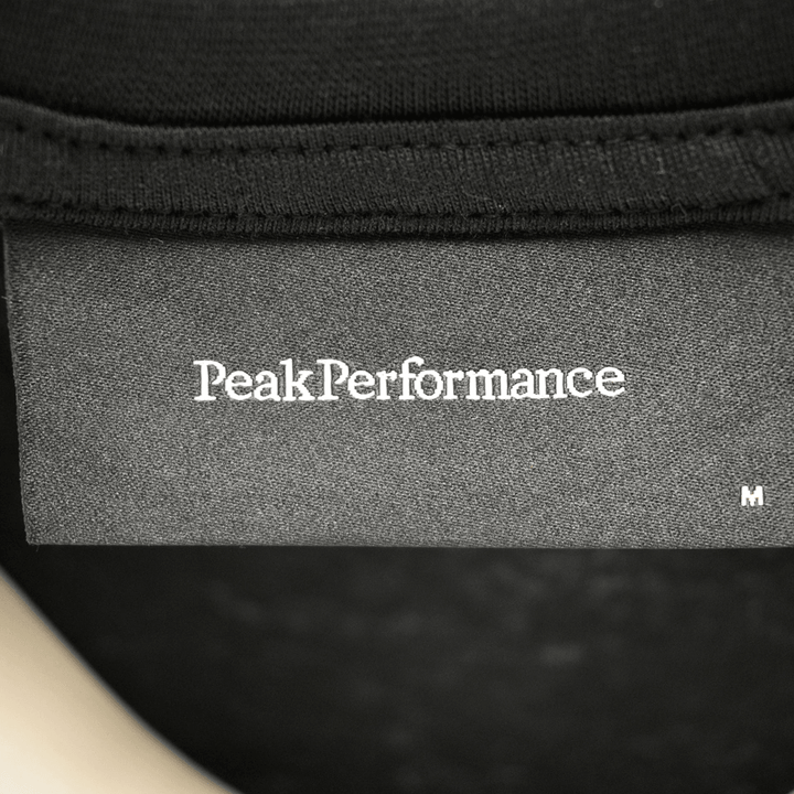 Peak Performance Men's T-Shirt Black With Sky Blue Letters S/S (S06)