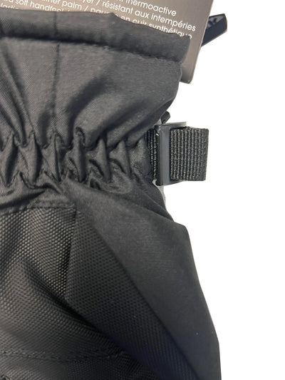 Snotek Junior's Black Grey Stitched Performance Winter Ski Gloves ST318 (S01)