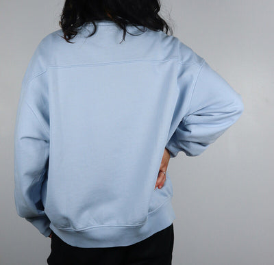 Levi's Women's Oversized Pastel Blue L/S Crewneck Sweater