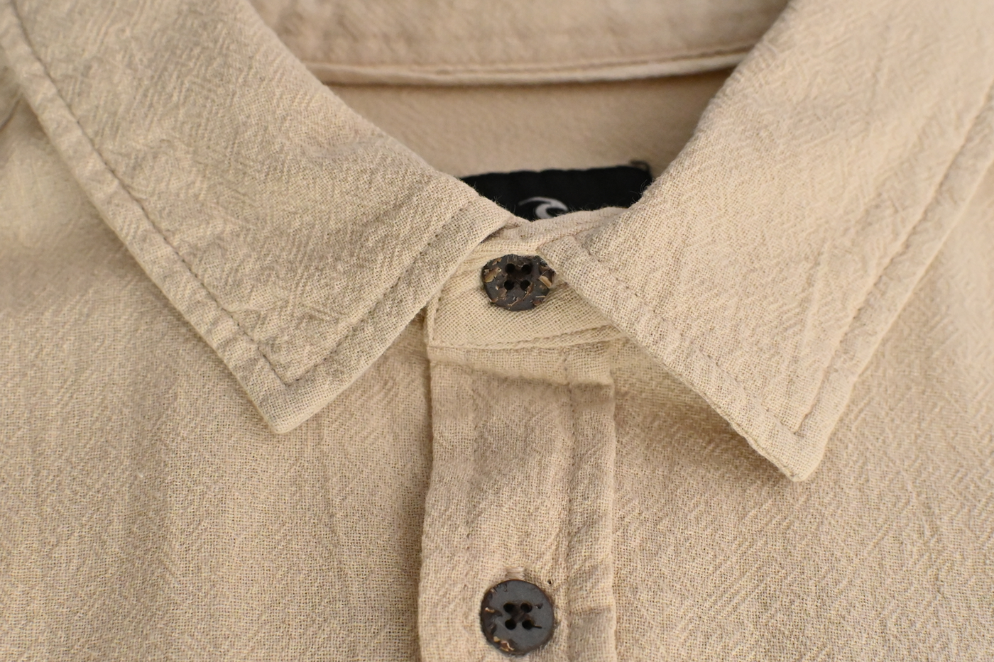 Rip Curl Men's Shirt Bone Linen Short Sleeve Woven (S12)