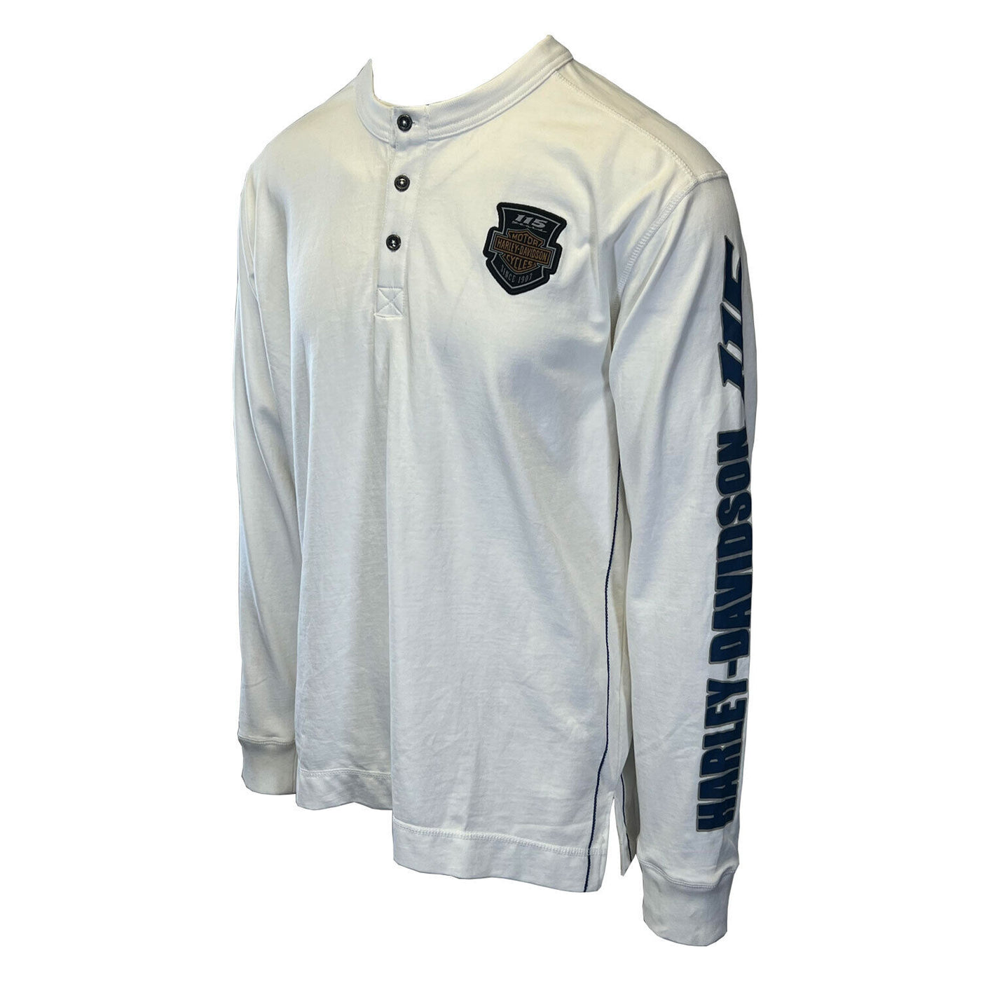 Branded Men's White T-Shirt 115th Anniversary Long Sleeve (S99)