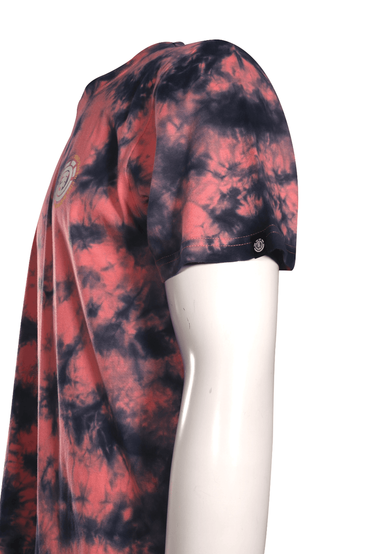 Element Men's T-Shirt Pink Blue Wander Tye-Dye S/S (S01)