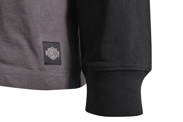 HD Branded Men's Sweatshirt Black Beauty Racing Bar & Shield L/S (S25)