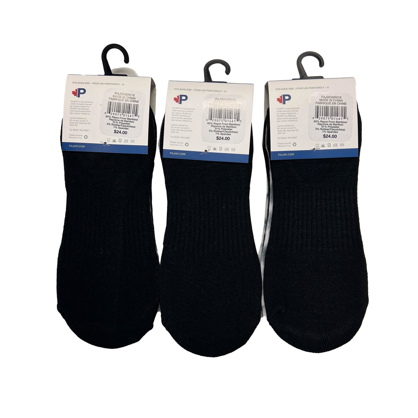Pajar Women's 4 Pairs Bamboo Liner (S02) - 3 Pack