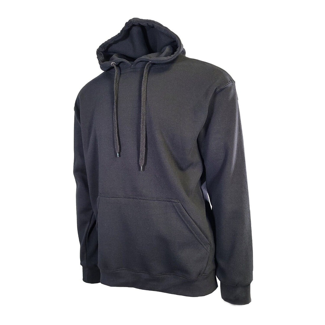 Cotton Best Men's Black Hoodie 2 PACK Pullover Solid L/S (P01)