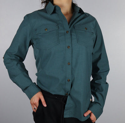Carhartt Women's Sage Green L/S Woven Shirt (210)