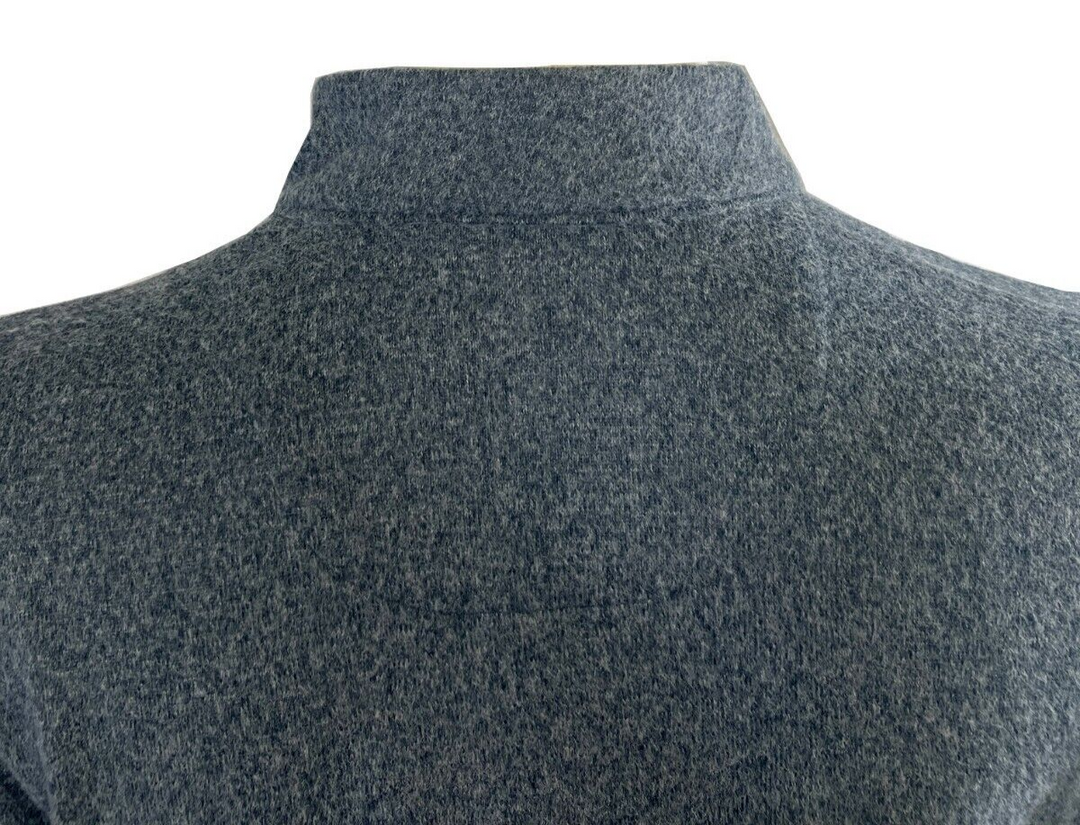 Greg Norman Women's Blue T-Shirt Nahe Heathered 1/4 Zip Mock