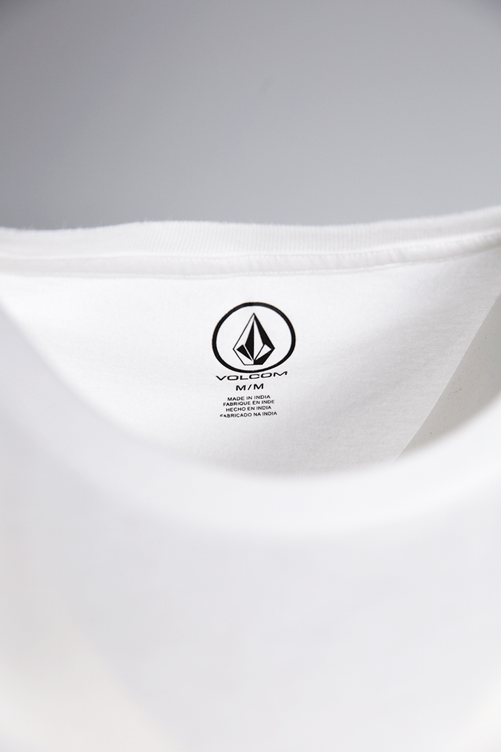 Volcom Men's White Circle Blank S/S T-Shirt (S18)
