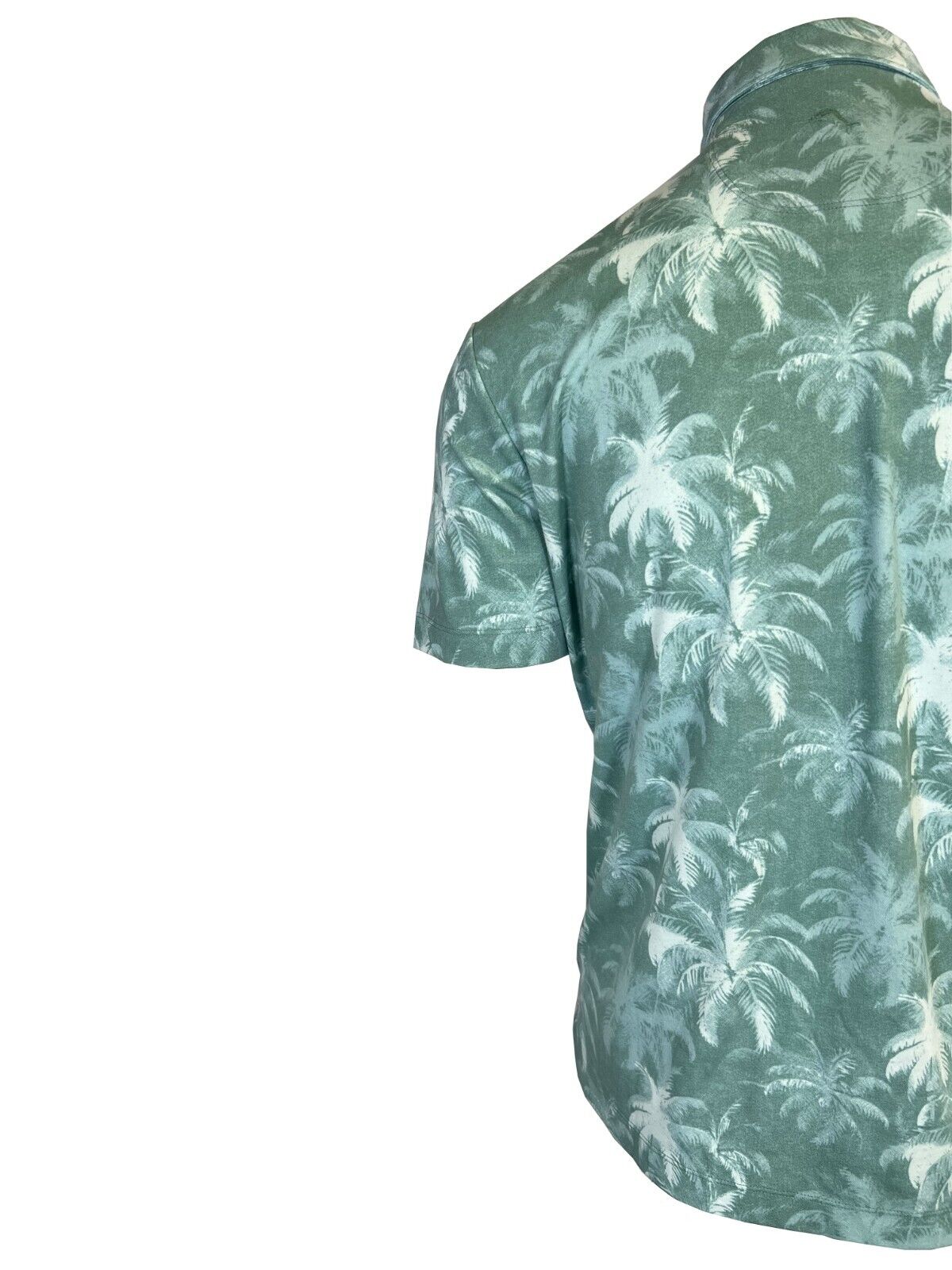 Tommy Bahama Men's Green Palm Impressions Polo 3 Buttons T-Shirt (S14)