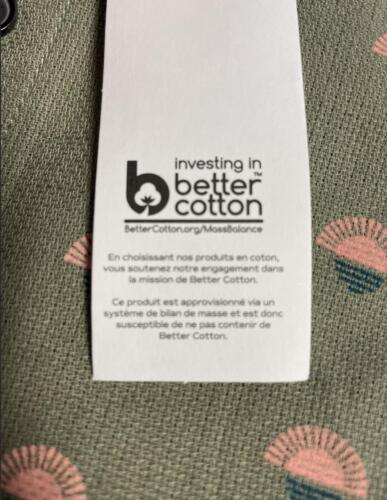 O'Neill Men's Shirt Green Sunset Print Chambray Short Sleeve Woven (360)