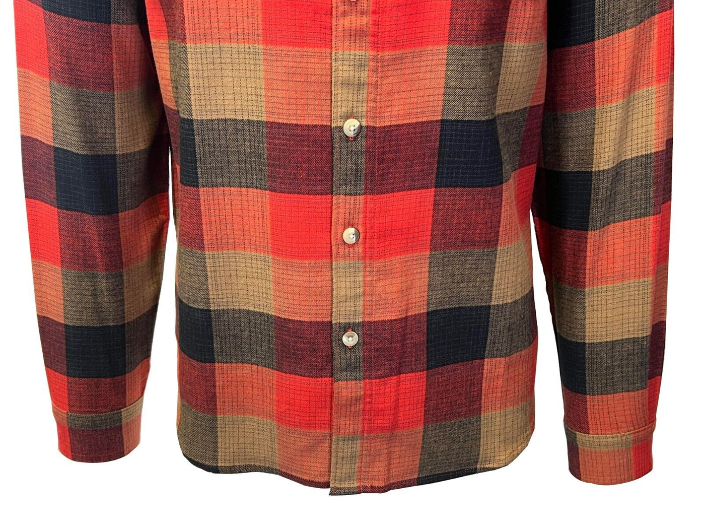 Columbia Men's Red Jasper Buffalo Check Shirt Cornell Woods Flannel L/S (698)