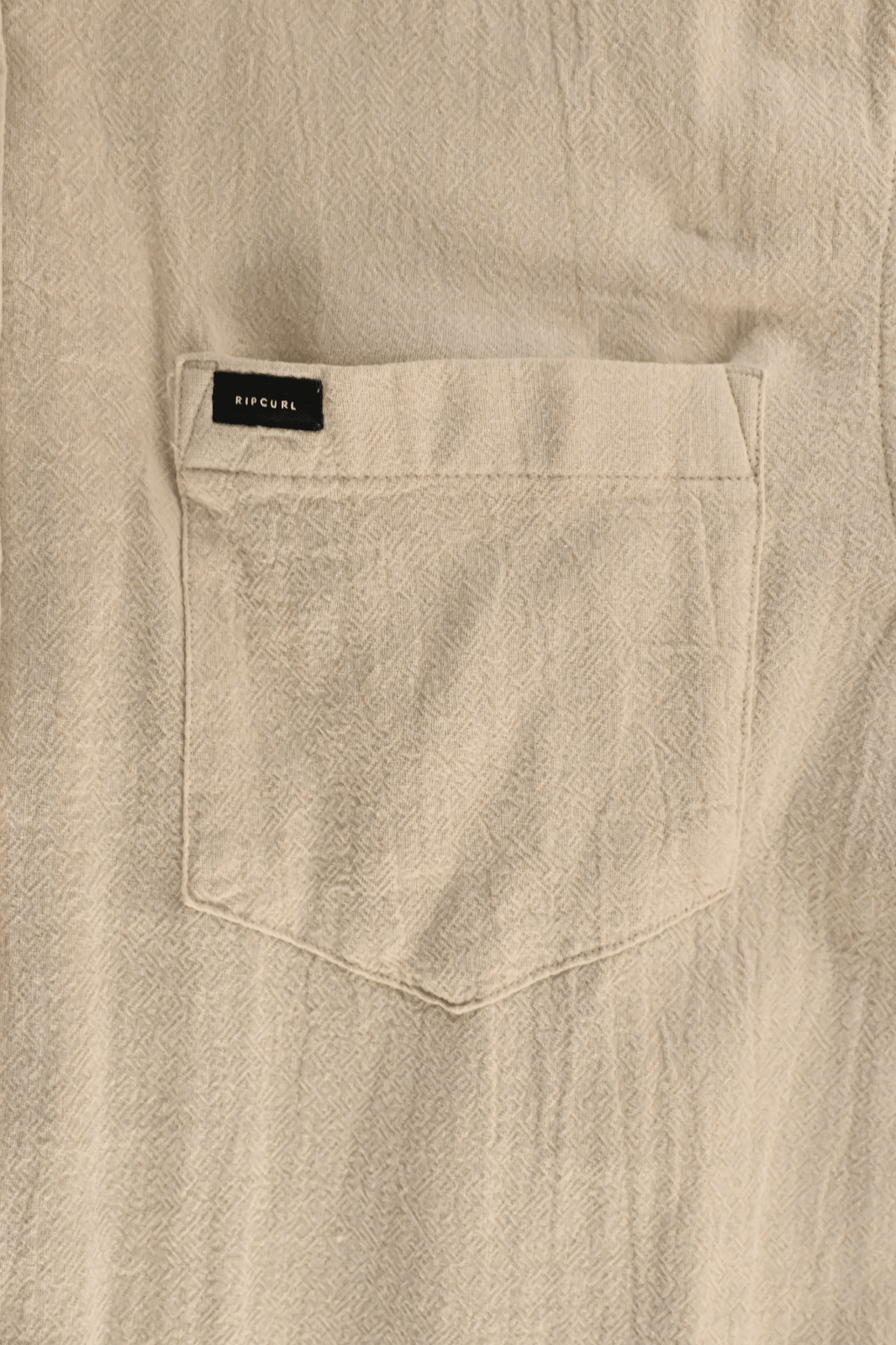 Rip Curl Men's Shirt Bone Linen Short Sleeve Woven (S12)