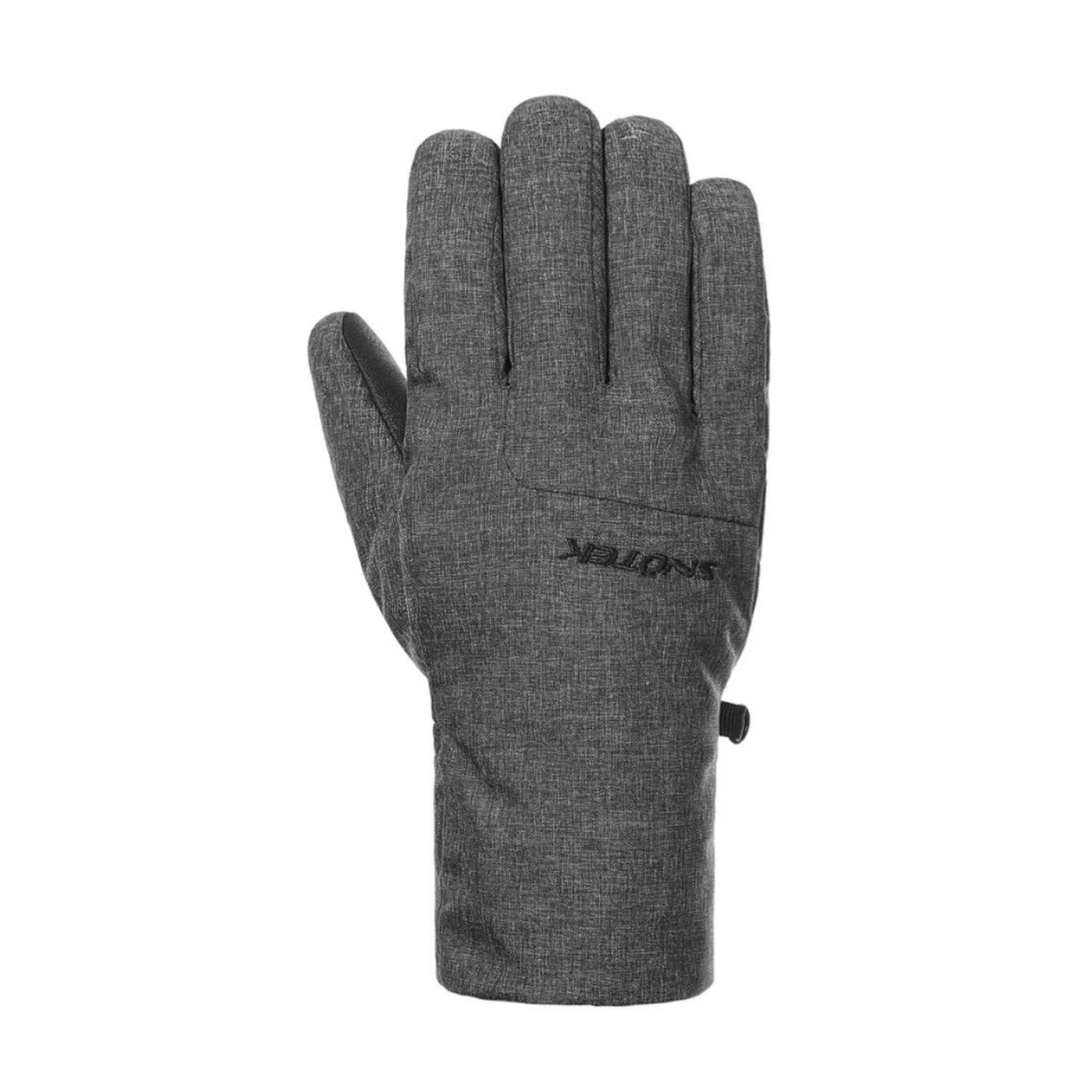 Snotek Men's Grey Performance Winter Gloves Black Logo ST261 (S05)