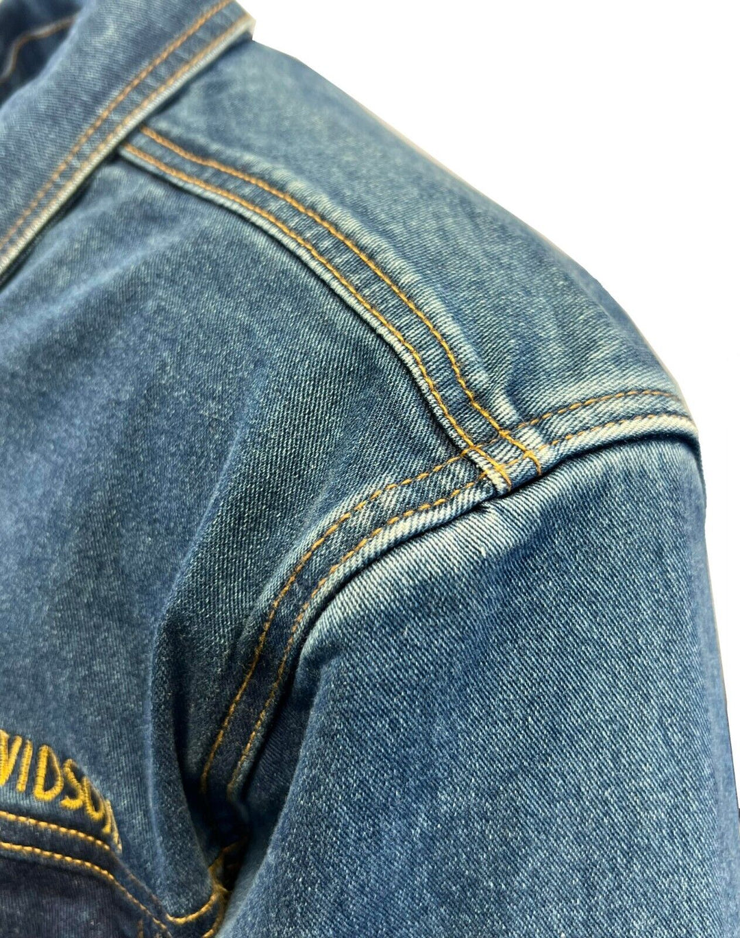 HD Branded Men's Dark Indigo Jacket Denim Chainstitch Embroidery (S77)