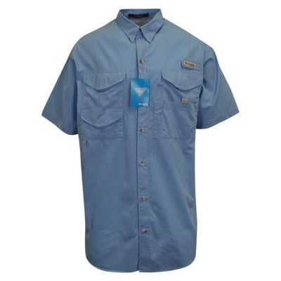 Columbia Men's Woven Shirt PFG Bonehead Short Sleeve Fishing Shirt