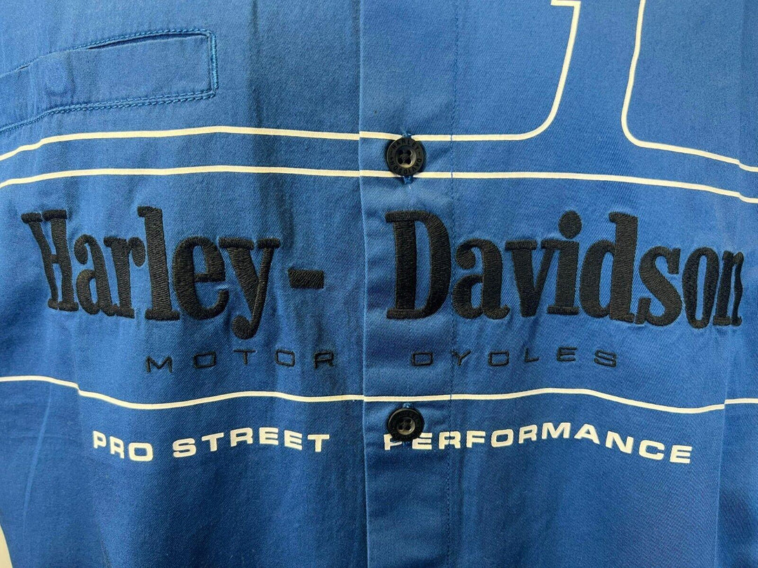 HD Branded Men's True Blue Shirt #1 Racing Logo Short Sleeve (S19)