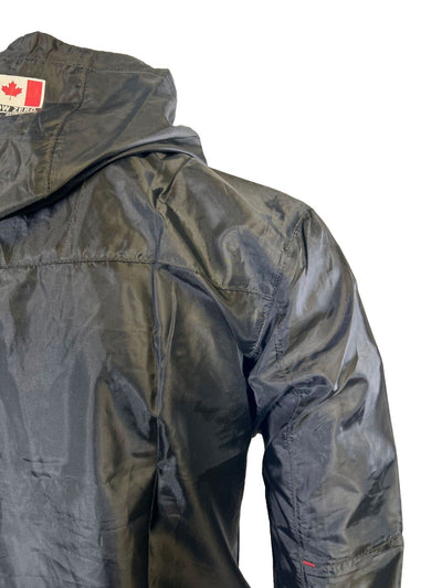 Canadian Peak Men's Black Jacket 1953 Butaneak Wind Rain Breaker (S10)