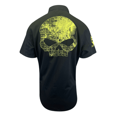 Branded  Men's Black Beauty Shirt Willie G Skull Short Sleeve (S64)