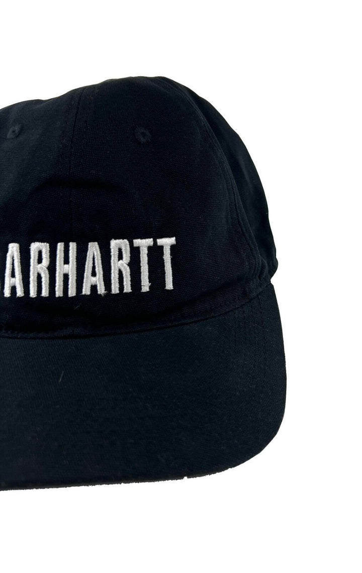 Carhartt Black Canvas Cap FastDry Comfort Block Letters (S07