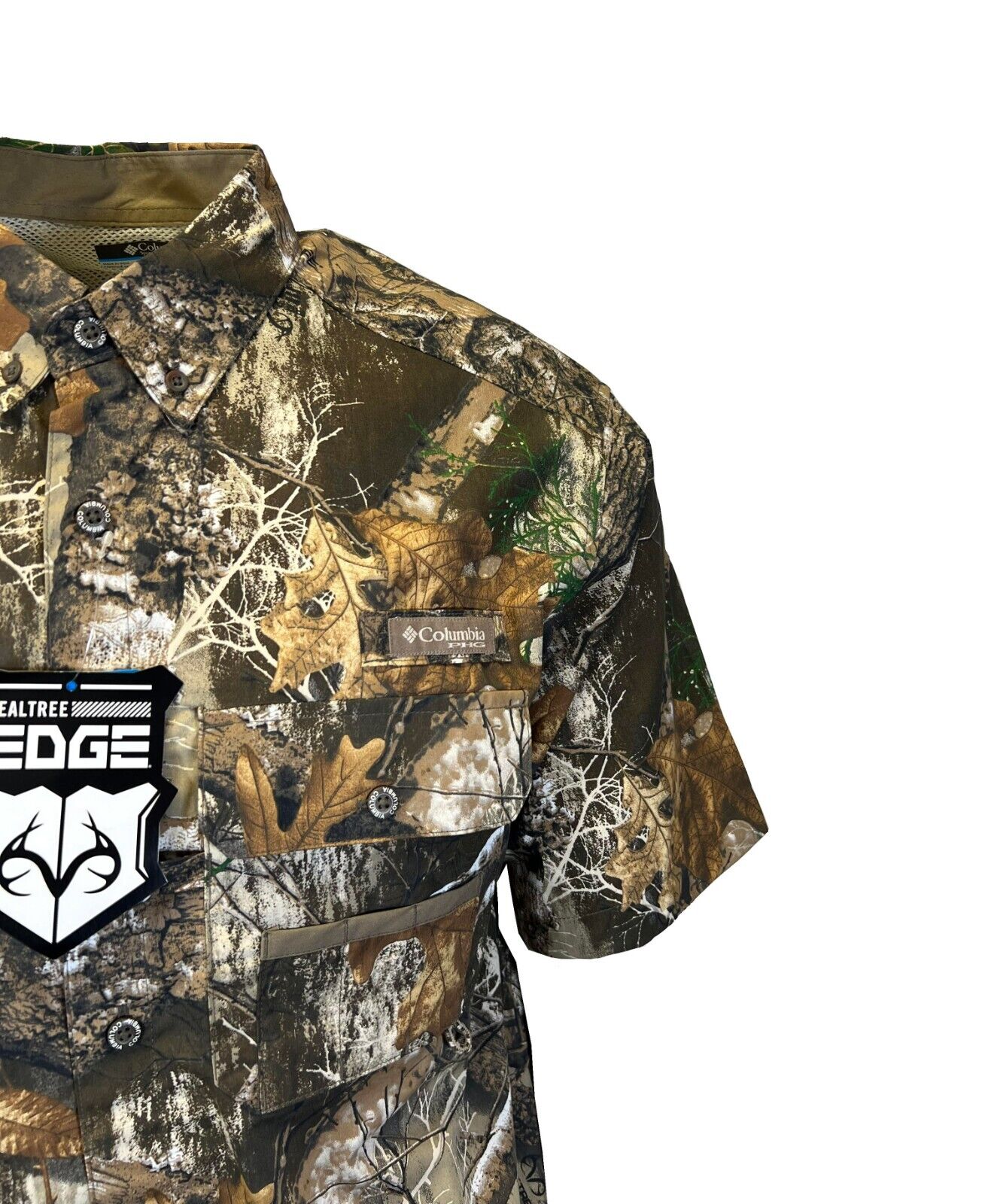 Columbia Men's Realtree Edge Shirt PHG Super Sharptail Short Sleeve (903)