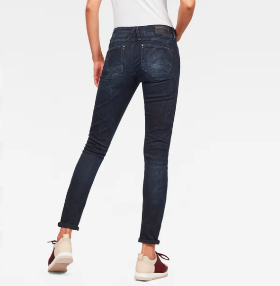 G-STAR RAW Women's Lynn Mid Waist Skinny Jeans (Retail $170)