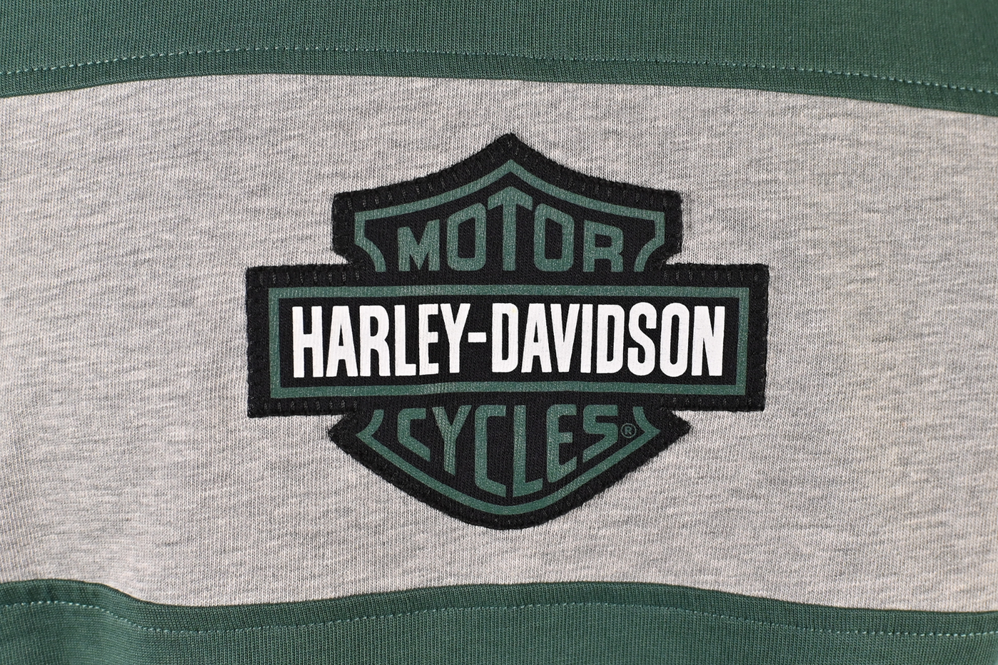 Harley-Davidson Men's T-Shirt Bistro Green Racing Bar & Shield Long Sleeve (S35)