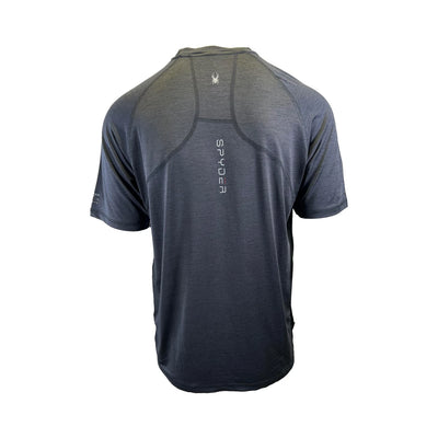 Spyder Swim Men's Solid T-Shirt Rashguard Quick Dry UPF Lightweight Hybrid S/S