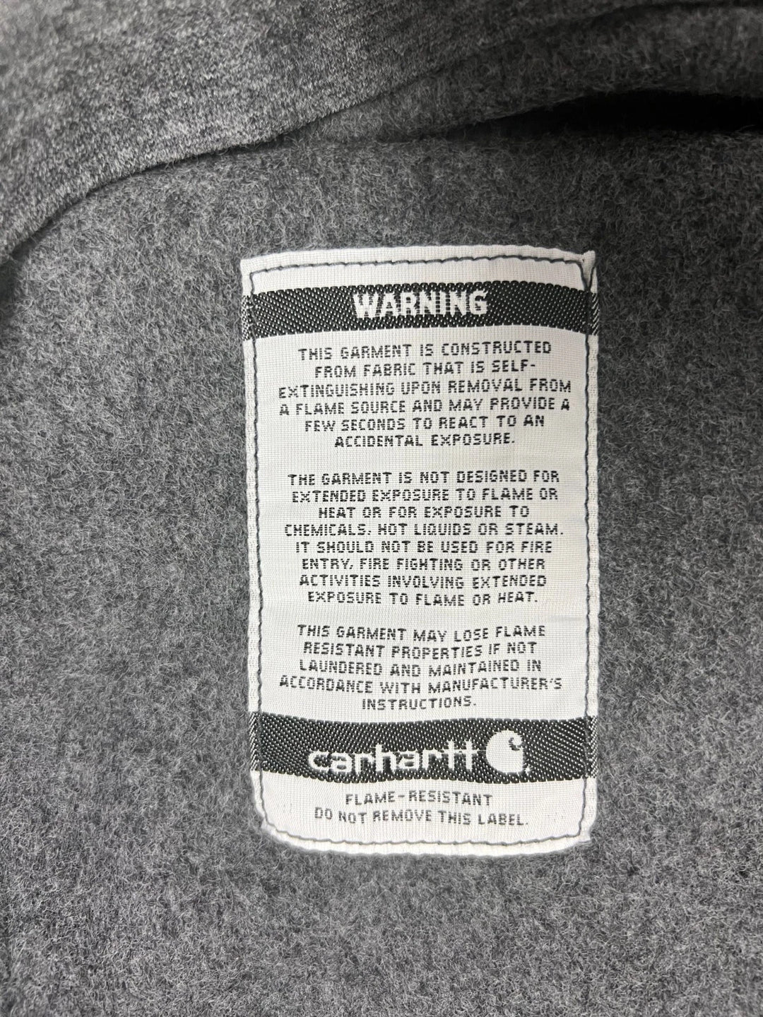 Carhart FR Men′s Granite Heather Sweatshirt Quarter Zip Mock Neck (S52)