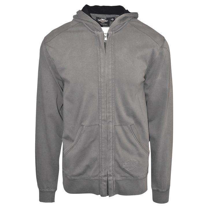 HD Men's Jacket Grey Heritage Eagle Full Zip (S04)