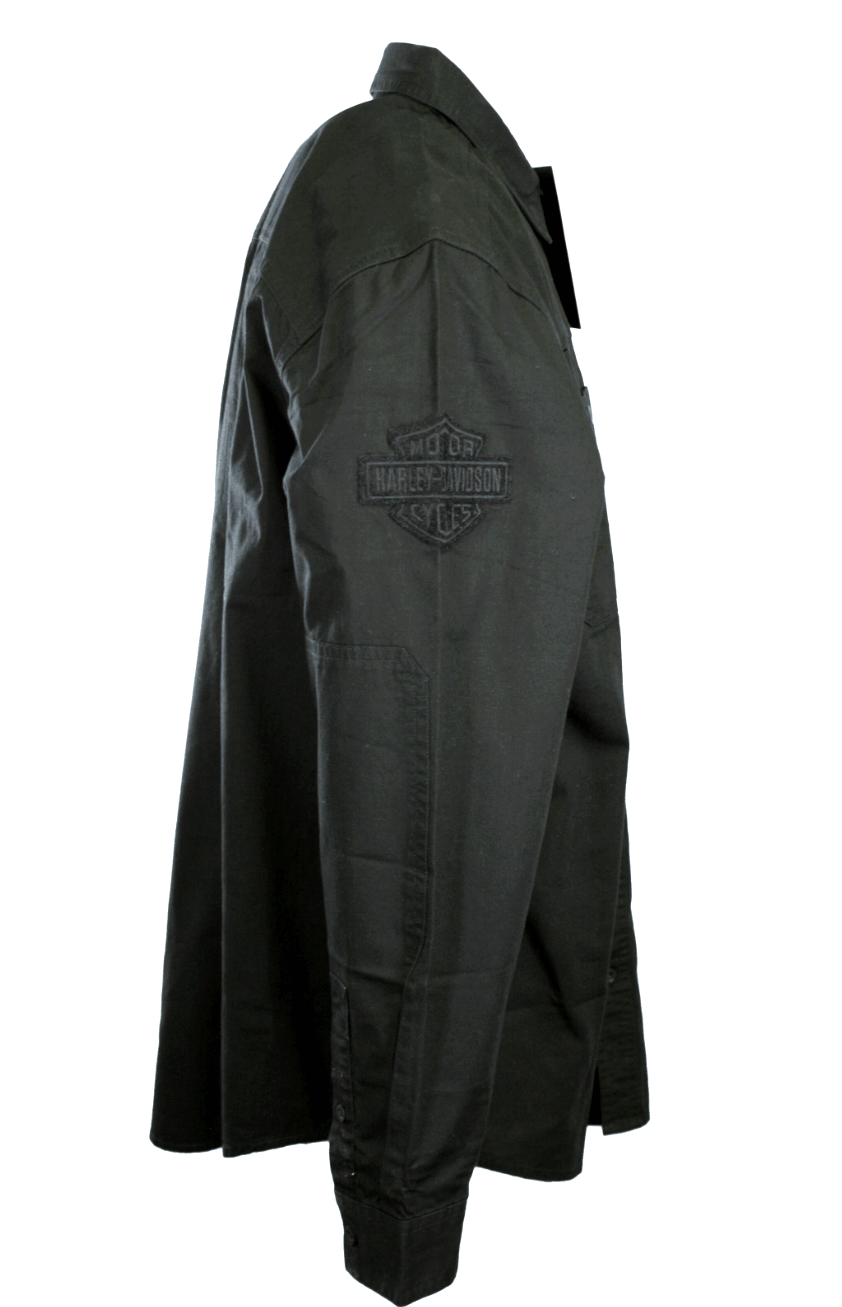 HD Branded Men's Shirt Black Beauty Park Shirt L/S Woven (S64)
