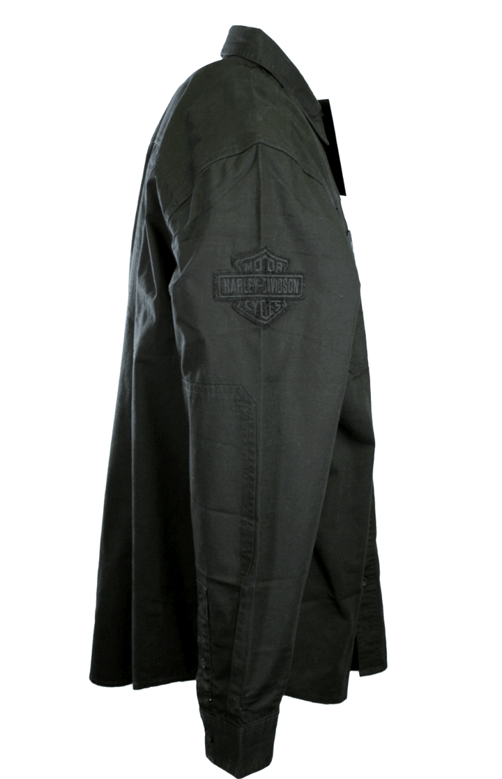HD Branded Men's Shirt Black Beauty Park Shirt L/S Woven (S64)