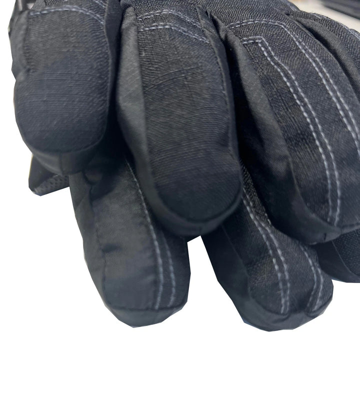 Snotek Women's Black Stitched Zip Performance Winter Ski Gloves ST118 (S02)