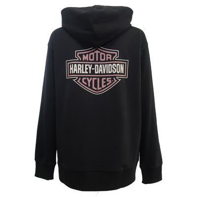 Harley-Davidson Women's Hoodie Black Pullover Long Sleeve Sweatshirt
