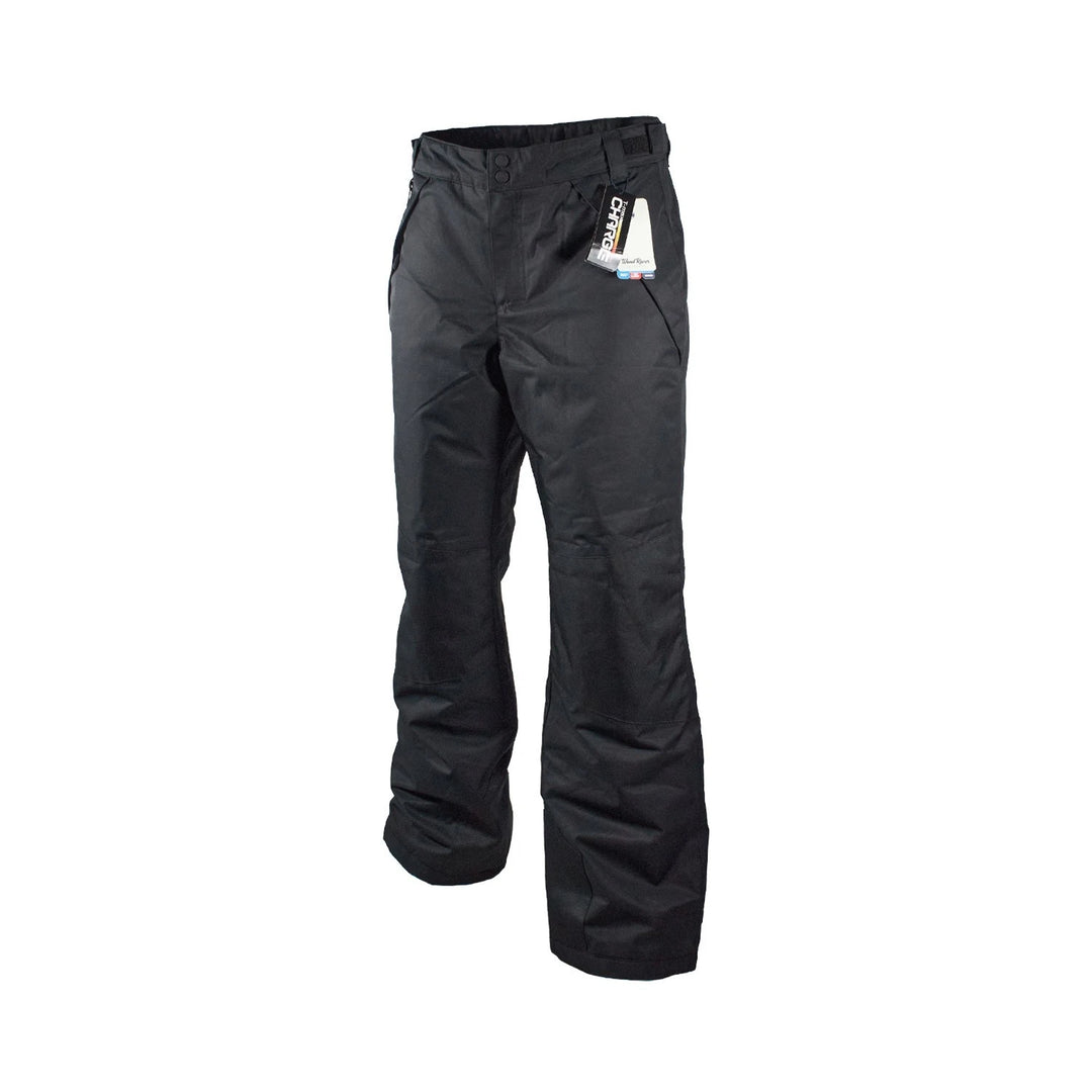 WindRiver Men's Black Pant HyperDri 1 Water Repellent Hiking Snow Pants (S01)