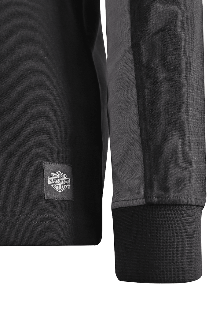 HD Branded Men's Sweatshirt Black Beauty Racing Bar & Shield L/S (S25)