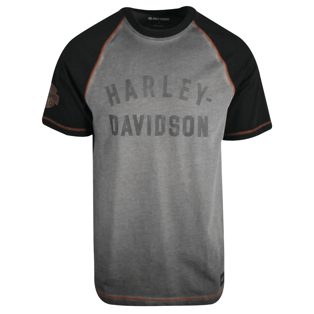 HD Branded Men's T-Shirt Grey Colorblocked Performance Staple (S61)